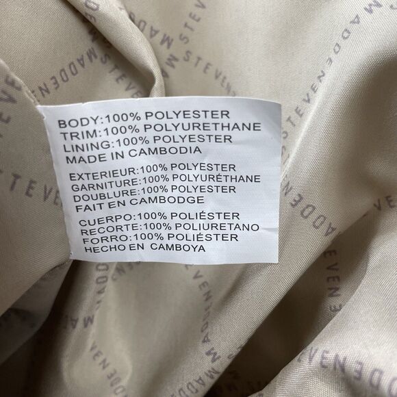 Steve Madden Bamos Quilted Duffel Bag Women's Large Taupe Weekender Tote Bag - Picture 6 of 16